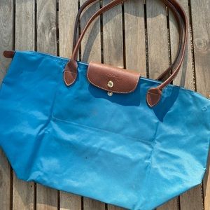 Longchamp | teal classic tote
